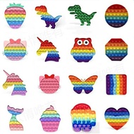 [With Electronic Invoice] Rat Pioneer Rainbow Hot Product push pop it Children's Educational Toys