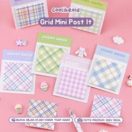 [READY] POST IT STICKY NOTE 6x6 STICK NOTES CONTENTS 30 LINED PLAID GRID AESTHETIC