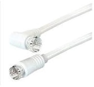 Good Connections® SAT TV Antenna Cable F-Connector to F-Connector Angled on One Side Double Shieldin