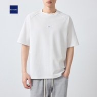 Momaike Gaozhi Commuter 210g Raglan Sleeve t-Shirt Men 2026 Shawaffle Men Short Sleeve 75257.