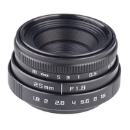 Mini 25mm F/1.8 Aps-C Cctv Lensadapter Ring2 Macro Ringlens Hood For Nikon1 Mirroless Camera J1/j2/j3/j4/j5