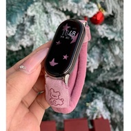 Elastic Watch Strap Compatible For mi band 9 Strap Beads mi band 9 Case Xiaomi Smart Band 9 Strap Re