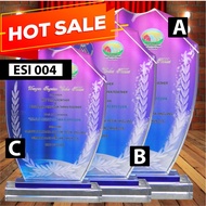 Crystal Award Plaque/Appreciation Plaque/Sales Achievement Plaque/Employee Award Plaque/Service Awar