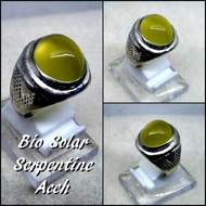 CINCIN BATU AKIK NATURAL SERPENTINE BIO SOLAR ACEH MUMBUL- JAMINAN GIWANG JAMINAN TERMURAH JAMINAN M