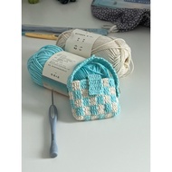 Crochet Checkered AirPod Casing / Bag