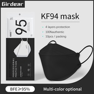 Girdear facemask Original KF94 Masks 100pcs 3D face mask disposable Medical protective color masks 4Ply 100% authentic fda approved kn94 face mask