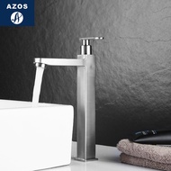 Cross-Border Manufacturer 304 Stainless Steel Basin Faucet Single Hole Single Cooling Basin Faucet W