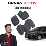 [แถมปั้มลม] CITY HATCHBACK พรมปูพื้นรถยนต์ ASTON พรมปูพื้นรถยนต์เข้ารูปเฉพาะรุ่น HONDA CITY HATCHBAC