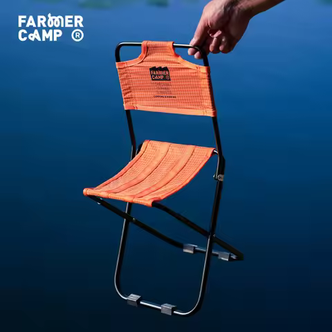 Farmer Camp Folding Backrest Small Fishing Stool Ultralight Waterproof Portable For Outdoor Camping 