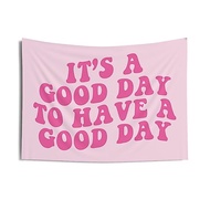 Typography Quotes Pink Flag Tapestry, Pink Wall Tapestry, Bedroom Decor, Living Room Decor, Dorm Dec