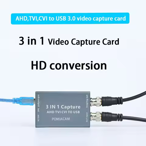 3 in 1 AHD To USB 2.0 Video Capture Card 1080P HD 30fps Capture Card Video Record TVI CVI Video Card
