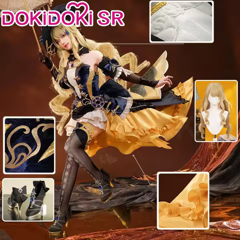 【Ready for Ship】Navia Cosplay Costume Game Genshin Impact DokiDoki-SR Women Metal Accessories Mediev