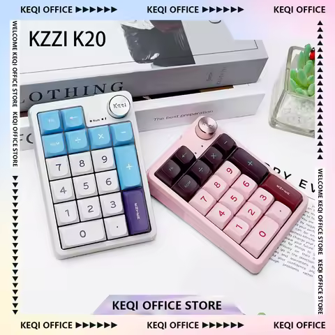 Kzzi K20 Digital Keypad Three-mode Wireless Bluetooth Hot-swappable Gasekt Mechanical Keyboard Custo