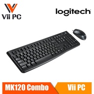 Logitech MK120 Wired USB Keyboard and Mouse - Black