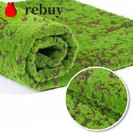 REBUY Fake Moss Grass Turf, DIY Durable Artificial Moss Carpet, Outdoor Grass Mat 50*50cm Lifelike G