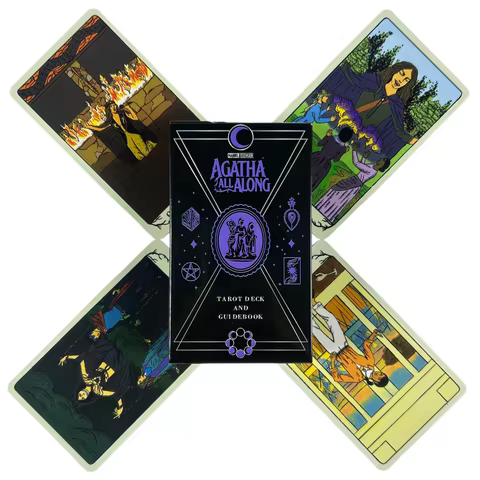 Agatha All Along Tarot Deck A 78 Cards Deck English Version Fate Predictive Divination Party Cards,