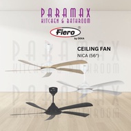 FIERO Nica Ceiling Fan 5 Blades DC Motor - DW/MB/MW/PW (56")