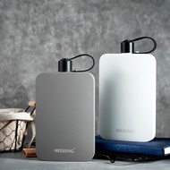 Portable Outdoor Water Bottle 304 Stainless Steel Ultra-Thin Flat Water Bottle 500ml Sports Water Cu