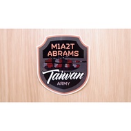 [Next Day Configuration] Republic Of China Luggage Sticker M1A2 Size 105x90mm Taiwan Army Badge Loco