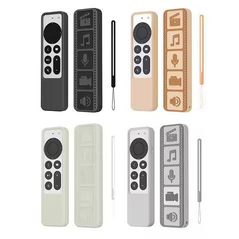 Remote Control Case Silicone with Lanyard Remote Control Housing for Apple Apple Tv 4k 2021 Tv Remot