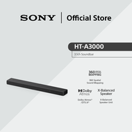 Sony HT-A3000 3.1ch Soundbar | 360 Spatial Sound Mapping | Dolby Atmos & DTS:X | A3000