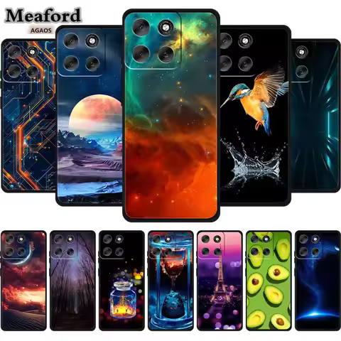 For Moto G56 5G Case Luxury Silicone TPU etui Cover for Motorola Moto G 56 New Coque Soft Phone Pink