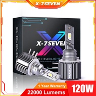 USA Standard H15 LED Headlight bulbs X-7SEVEN LUNA  for car 120 Wattafe 22000Lumens with 1 Year warr