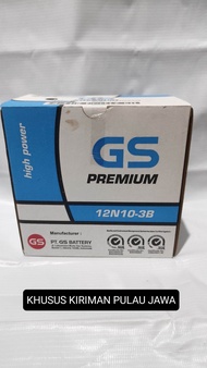 AKI ACCU GS ASTRA 12N10 3B UNTUK MOTOR VESPA BINTER MERCY SUZUKI THUNDER AKI MOTOR RODA 3 AKI STROOM