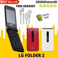 Gsi Hp LG Folder 2 Handphone Hp Lipat Flip 2G dual sim lipat fashion