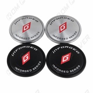 4PCS OD 65MM / ID 48MM Wheel Center Cap INFORGED Sticker Wheel Hub Caps Car Rim Cover Cap