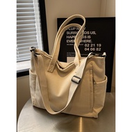 handbag women handle bag handbag women bonia Original Niche Korean Striped Student Supplementary Cla