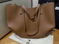 Polene Cyme - Camel textured leather