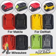 PATH Battery Connector, Durable ABS DIY Adapter, Portable Holder Base for Makita/DeWalt/WORX/Milwaukee 18V Lithium Battery