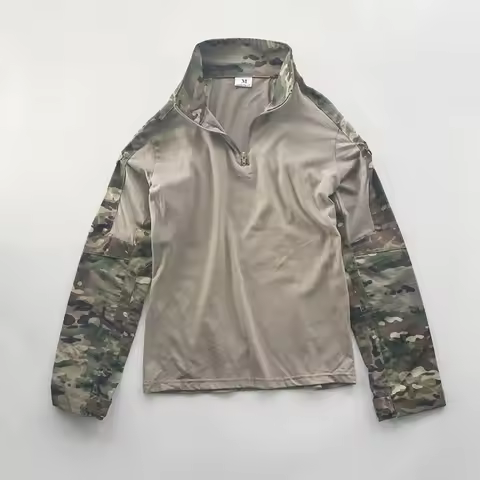 Men's Frog Tactical Tshirts Outdoor Airsoft Camouflage Long Sleeve Tshirts Combat-Proven Rapid Assau