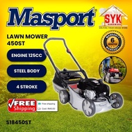 SYK (Free Shipping) MASPORT 450ST Lawn Mover Hand Push Lawn Mower Petrol Gardening Tools Mesin Rumput Tolak 4 Stroke