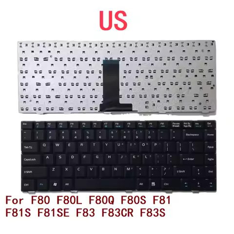 New US Laptop Keyboard For ASUS F80 F80L F80Q F80S F81 F81S F81SE F83 F83CR F83S Notebook PC Replace