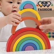 [24H] 7Pcs Arch Bridge Rainbow Blocks - Montessori Games - Color Cognitive Blocks Toy - Building Blo