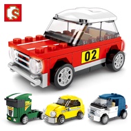 277PCS SEMBO 607202 Racing Pull Back Cars Building blocks Boys Assembled toys Compatible with Small particles