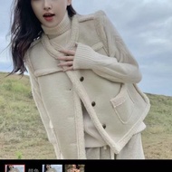 Fur Lamb Vest Spring Autumnc Thickened New Coat Fur Top