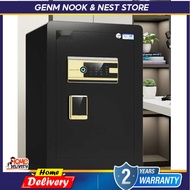 GENM Safe Box Fingerprint Unlock Cash Box Widened Safe Box For Home Thickened Safety Box