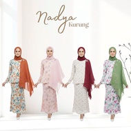 AMIABLY NADYA Kurung Moden Floral Baju Kurung Raya 2026 Wanita Elegan Ayu Anggun