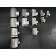 GI Pipe Reduce Tee/ Galvanized Iron Pipe Fitting Reducing Tee/ Tee Besar Kecil Pipe Besi Biasa