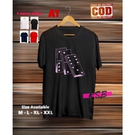 baju kaos distro dewasa pria domino gaple/kaos dewasa murah