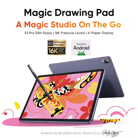 XPPen Magic Drawing Pad 12.2 inch Tablet Android 8GB/256GB 8000mAh with X3 Pro Slim Stylus 16K Press