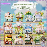 OWTWO City Building Blocks, Building Blocks Micro Blocks Mini Shop Blocks,  Mini Street View Blocks 