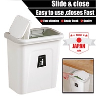 Kitchen bathroom dustbin Cabinet Door Hanging Storage Sliding Lid rubbish Bin dustbin Wall Mounted