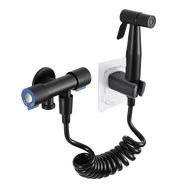 baokemo อ่างอาบน้ำสแตนเลส Sus 304  ชุดเครื่องพ่นสารเคมีสุขภาพห้องน้ำห้องน้ำฝักบัวพกพาสีดำ/เงิน