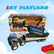 Alloy Diecast Truck Container Lorry Truck Dumper Play Vehicle Collection Car Model Toy Kids Birthday