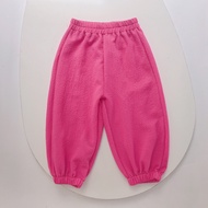 Quần dài ống rộng bo gấu Tanosa chất xốp mềm thiết kế thoải mái dành cho các bé gái bé trai quần chố