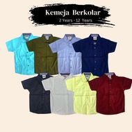 KEMEJA KIDSWEAR BERKOLAR COTTON PREMIUM (2y-12y)